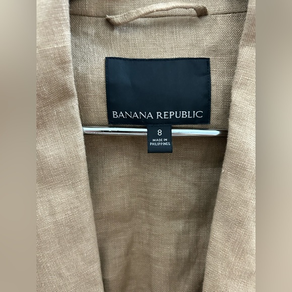 ✨SOLD ✨ Banana Republic Linen double breasted Blazer size 8. - Picture 3 of 3